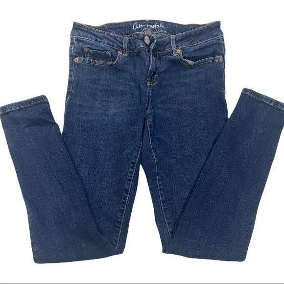 Aeropostale Lola Jegging size 6 regular classic blue denim
