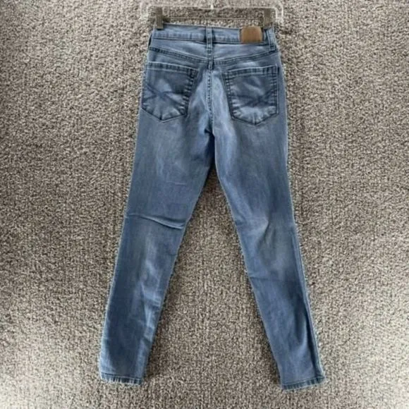 Aeropostale Womens sz 00 Short High Waisted Jegging Med Wash Jeans
