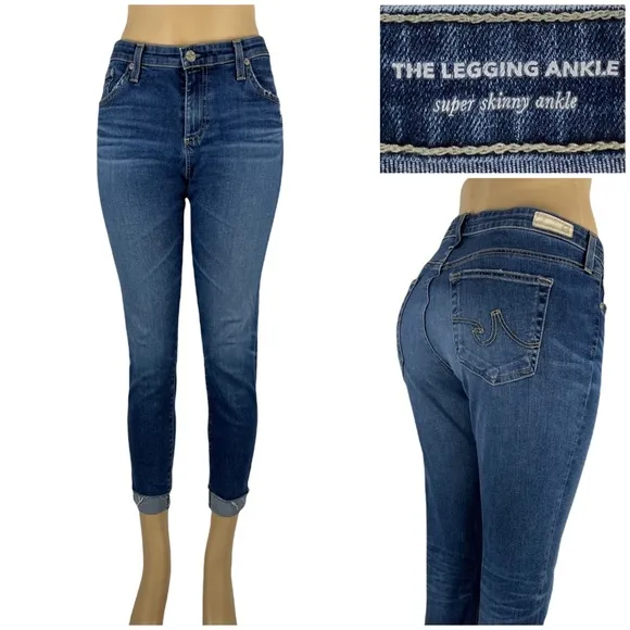 Adriano Goldschmied 33 X 26 (actual) The Legging Super Skinny Ankle Jeans 31 R