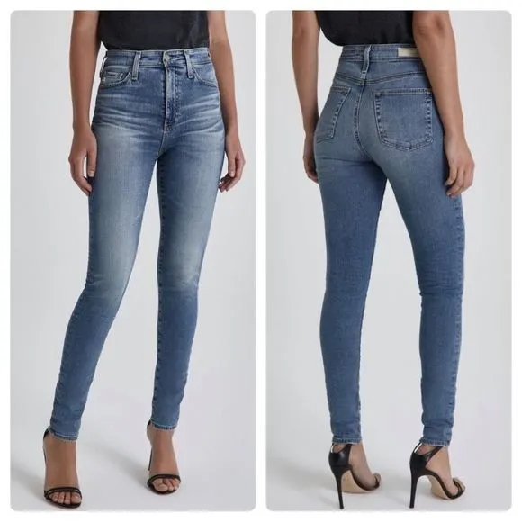 AG Adriano Goldschmied Mila Super High Rise Skinny Size 32R