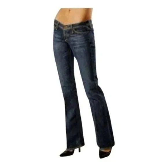 AG Adriano Goldschmied "The Merlot" Bootcut Medium Wash Denim Low Rise Jeans