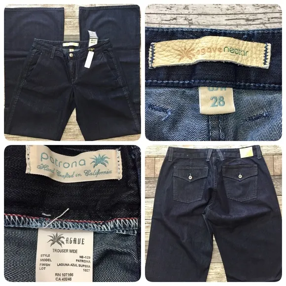 Agave nectar patrona wide leg trouser jeans 28
          
      NWT