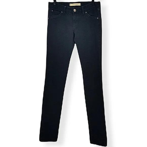 Agave Nectar La Delgada Slim Fit Cigarette Cut Blackout Supima Flex Jean Size 27