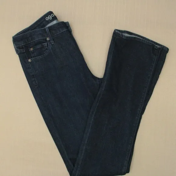 Agave Denim Linea Classic Straight Jeans Women's Size 29 Santa Cruz Dark Wash