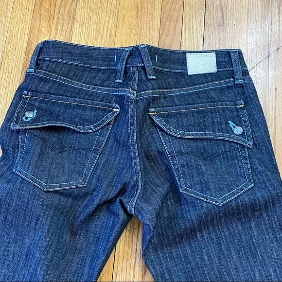 AGAVE NECTAR Sz 26 Slim Boot Cut JEANS  measures 30W x 30.5L  7.5” Rise