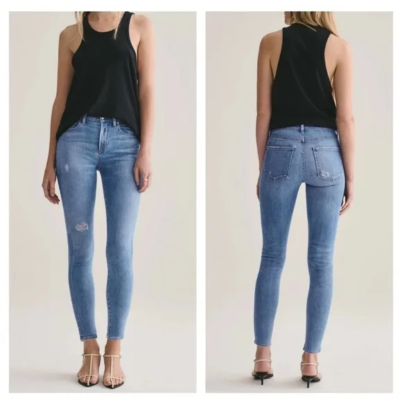 Agolde Sophie Mid-Rise Ankle Jeans in Thriller
          
      NWT