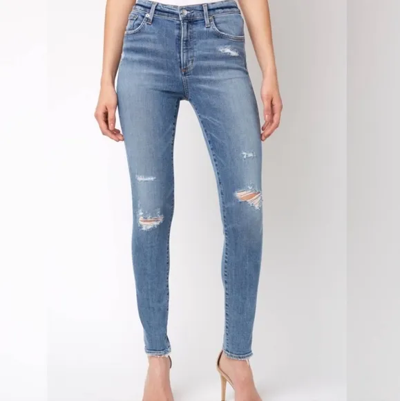Agolde Sophia High Rise Beyond Blue Light Wash #10425