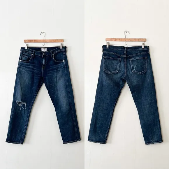 AGOLDE Isabel Slim Fit Boyfriend Starwood Slight Distressed Jeans