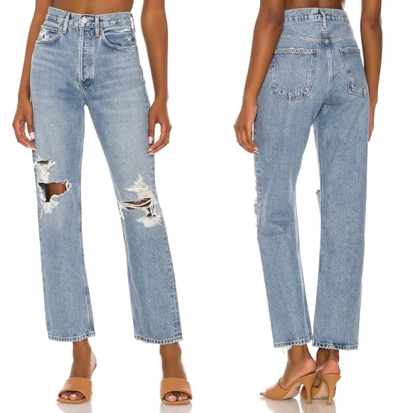 AGOLDE 90s Mid Rise Loose Jeans in Wander
          
      NWT