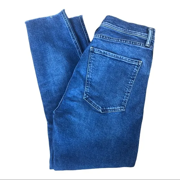 AGOLDE  A GOLD E high rise raw hem ankle jeans women’s size 30