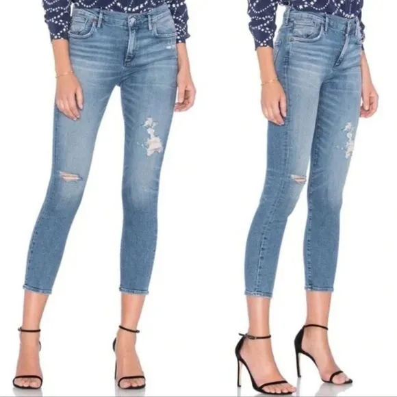 Agolde Sophie High Rise Skinny Crop Jeans in Spell Size 27