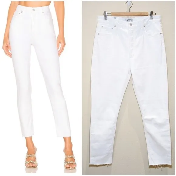 NWT Agolde Nico High Rise Slim in Blurred
          
      NWT