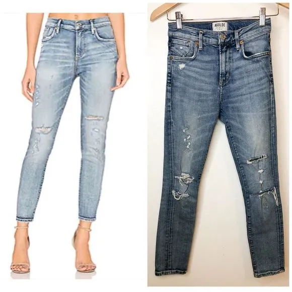 Agolde jeans Sophie crop in outsider size 24