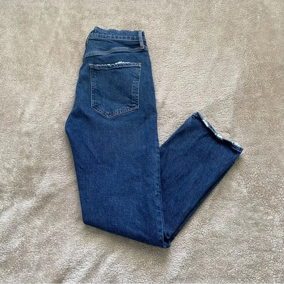 Agolde Riley High Rise Straight Crop Jeans