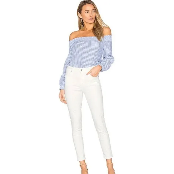 AGOLDE Sophie High Rise Skinny Crop White Jeans Women’s 28
