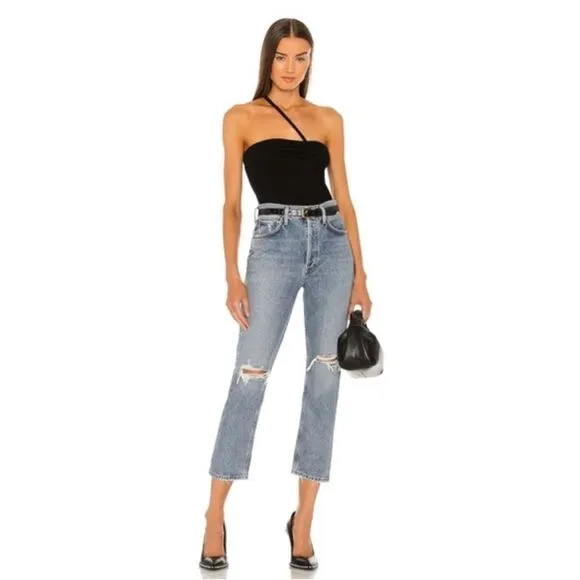 AGOLDE Riley High Rise Straight Crop In Escalate 23
          
      NWT