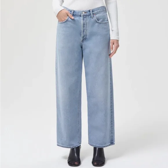 Agolde Low Slung Baggy Jeans Void
          
      NWT