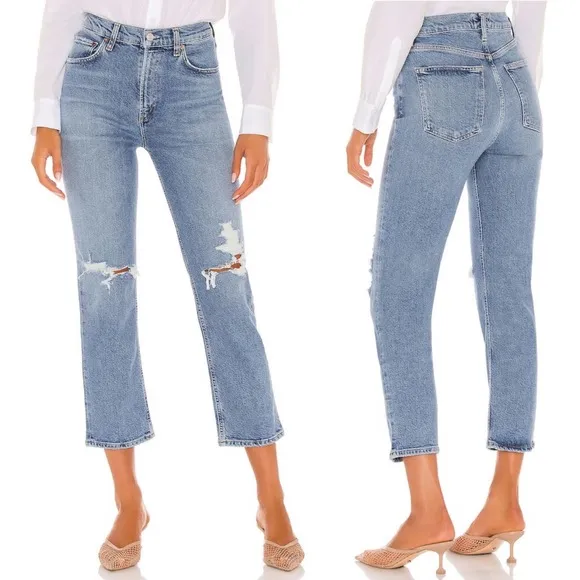 AGOLDE Wilder Mid Rise Straight Jeans Whiplash
          
      NWT