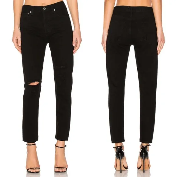 AGOLDE Jamie High Rise Classic Jeans Coal
          
      NWT