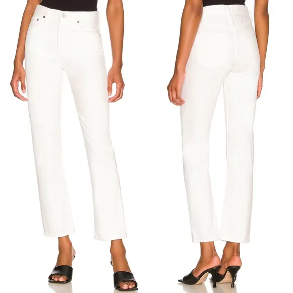 AGOLDE Mia Mid Rise Straight Jeans Element
          
      NWT