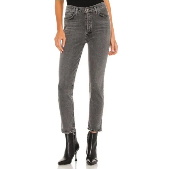 NWT Agolde Nico High Rise Button Fly Jeans in Ceremony
          
      NWT
