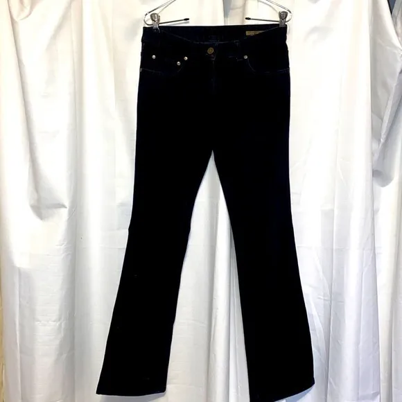 Alexander McQueen straight leg mid-rise black jean