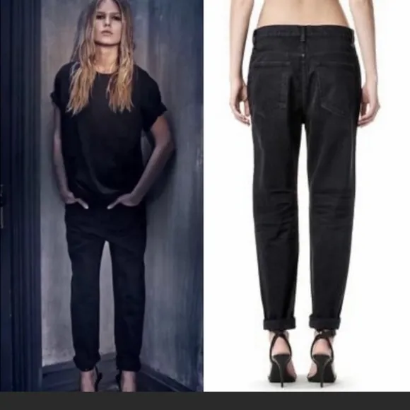 Alexander wang boy fit black jeans size 25
          
      NWT