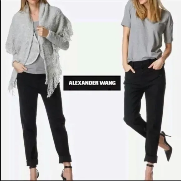 Alexander Wang 003 BoyFit In Black Oversized Jeans Size 26
          
      NWT