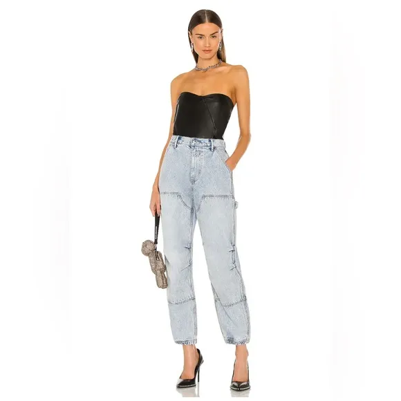 Alexander wang Double Front Carpenter Jean in Pebble Bleach. New!