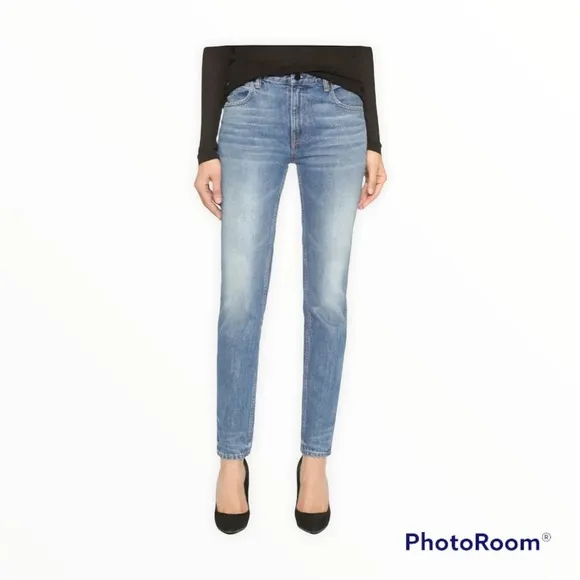 DENIM x ALEXANDER WANG Skinny Crop Jeans Medium Wash Size 27