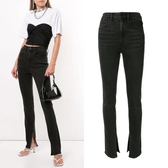 Alexander Wang Stovepipe Dipped Back in Grey Fade