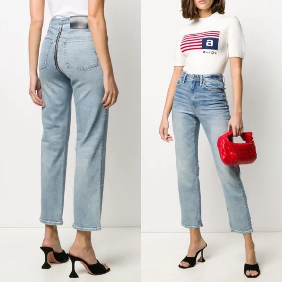 ALEXANDER WANG Cult Zip Denim Jeans in Size 27