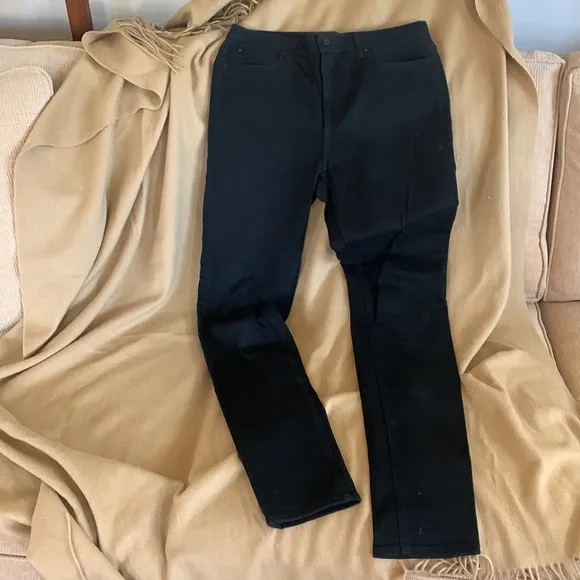 ALEXANDER WANG X DENIM 001 Black High Rise Stove Top Jeans