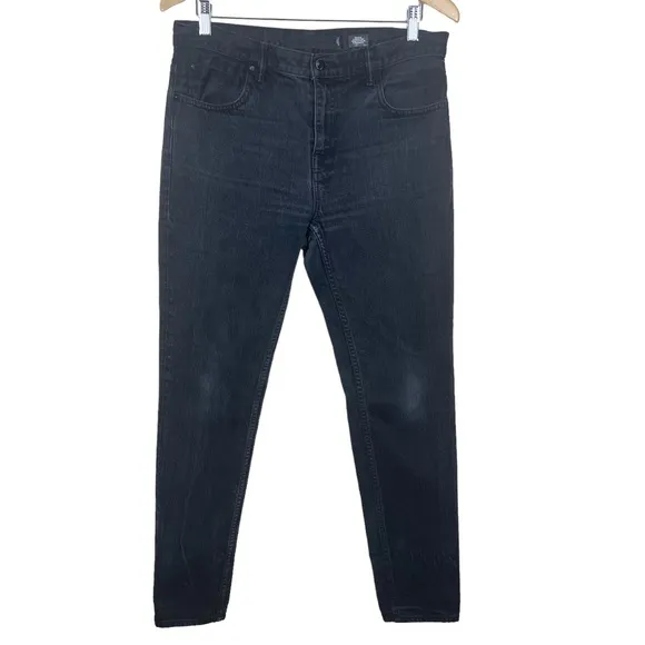 Denim X Alexander Wang Style 002 Tapered Leg Relaxed Fit Black Jeans Size 28