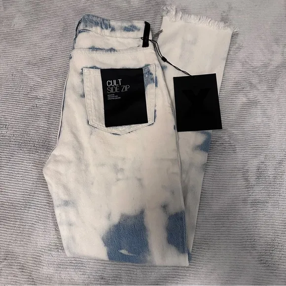 NWT Alexander Wang High Rise Straight Leg Cropped Denim Size 26
          
      NWT