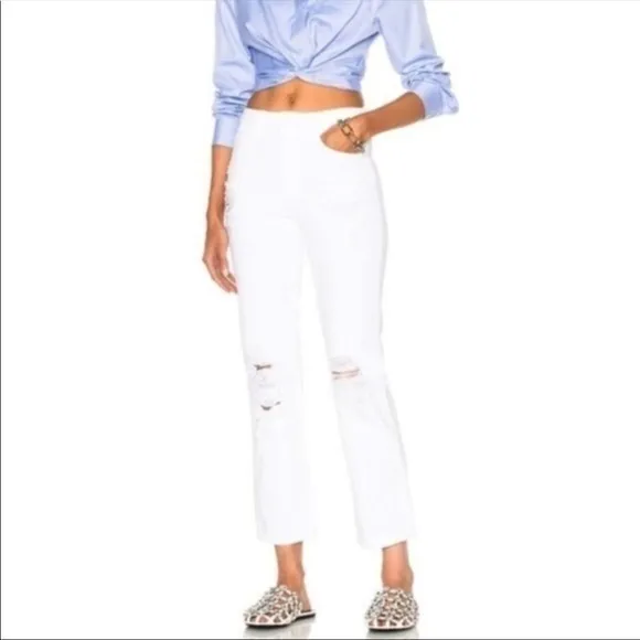 Alexander wang cult cropped destroyed jeans
          
      NWT