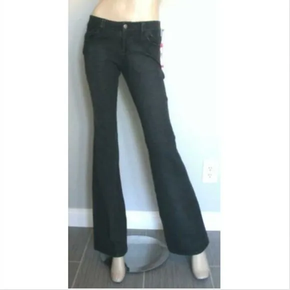 Alice + Olivia Stretchy Black Flare Jeans 2
          
      NWT