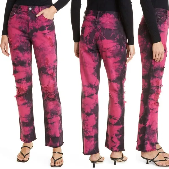 Alice + Olivia Genevieve Distressed Tie Dye Jeans
          
      NWT