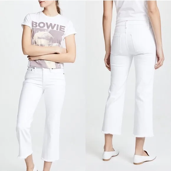 Alice + Olivia Perfect Cropped Kick Flare Jeans