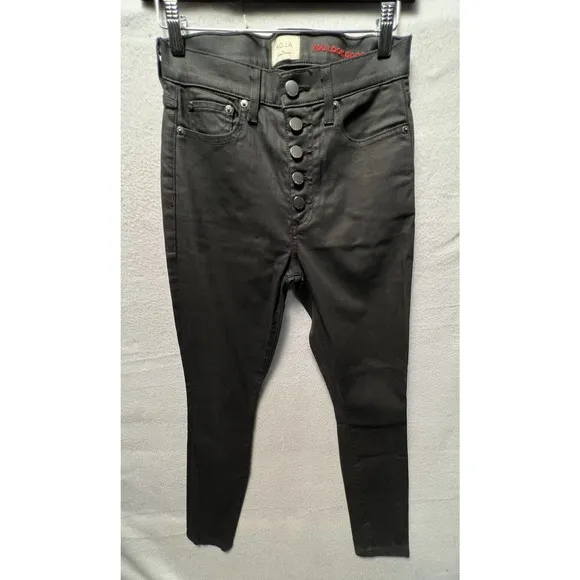 Alice + Olivia AO.LA Jeans Size 26 Black High Rise
