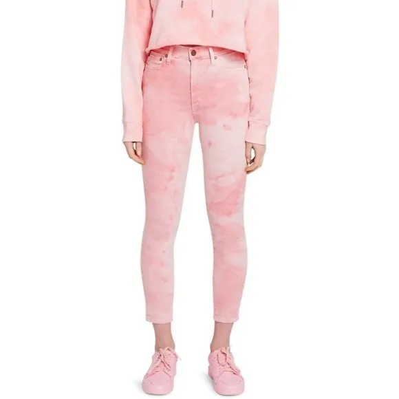 Alice + Olivia Pink High Rise Ankle Skinny Jeans
          
      NWT
