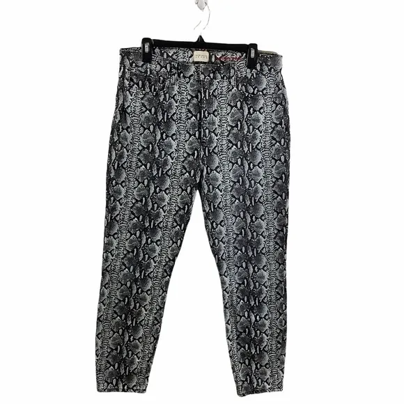 Alice + Olivia Animal Print High Rise Skinny Jeans