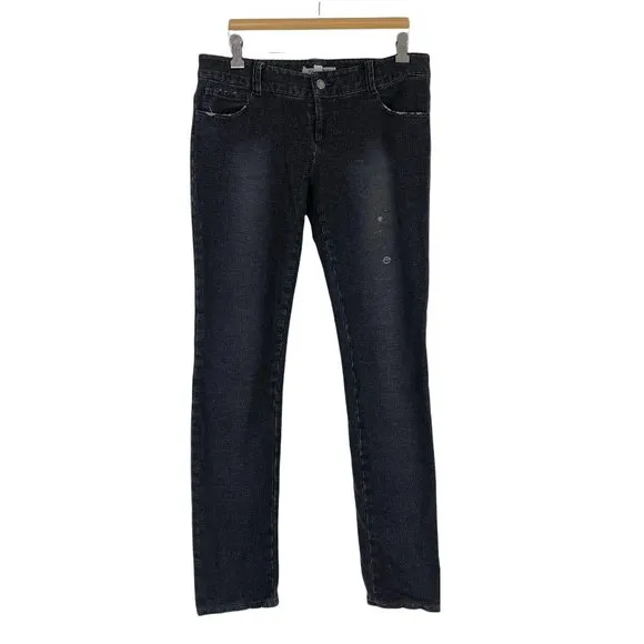 Alice and Olivia Jeans Black Distressed 6