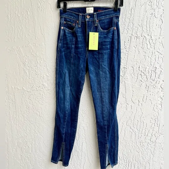 AO.LA jeans high rise front slit
