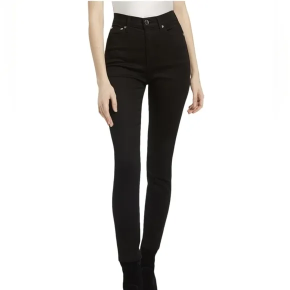 ALICE + Olivia High Rise Black Casual Skinny Jeans Size 26