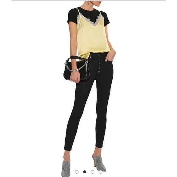 AO.LA Alice + Olivia you look good high rise button fly jeans