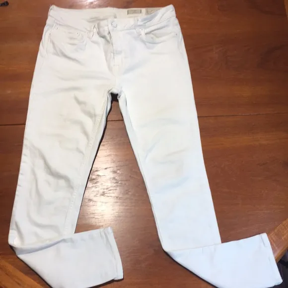 All Saints mast low rise skinny white jeans size 30