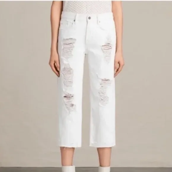 All Saints Ivy Destroyed Boy Jeans