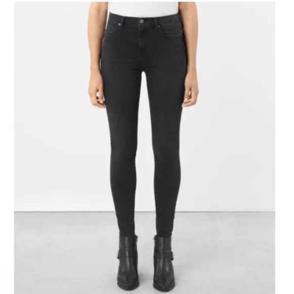 All Saints Eve Lux high rise skinny jeans