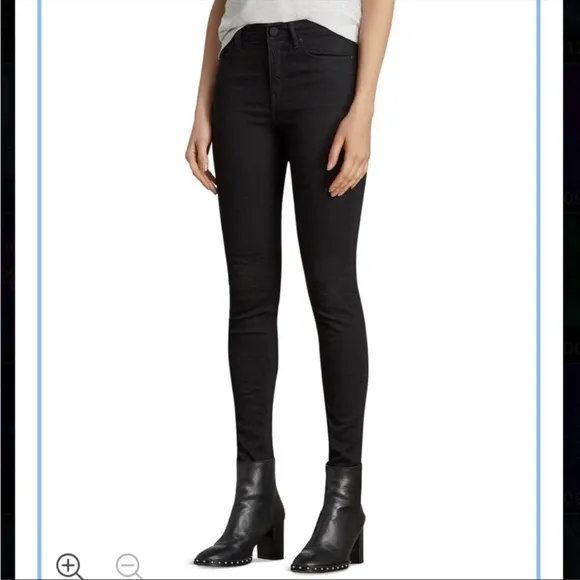 All Saints Black Grace Skinny Jeans